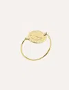 Ines De La Fressange Bague Lutèce Motif Coeurs Plaqué Or