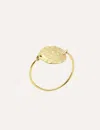 Ines De La Fressange Bague Lutèce Motif Coeurs Plaqué Or
