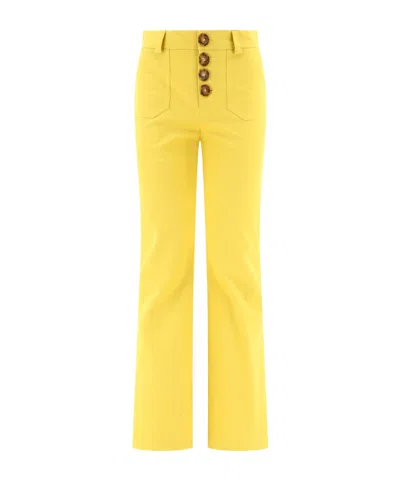 INES DE LA FRESSANGE BELT LOOP BELT CASUAL PANTS