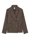 Ines De La Fressange Blazer Maurice Marron Laine
