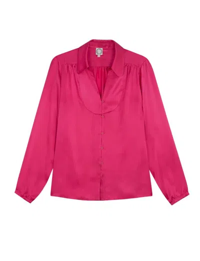 Ines De La Fressange Blouse Aurora Soie Rose