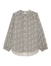 Ines De La Fressange Blouse Josephine Imprimée In Gray