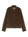 Ines De La Fressange Blouson Dino Kaki Velours