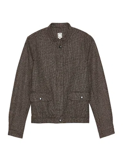 Ines De La Fressange Blouson Dino Noir Et Beige