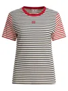 Ines De La Fressange Blue Cotton T-shirt