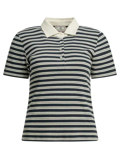 Ines De La Fressange Blue Organic Cotton Polo Shirts