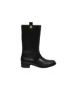 Ines De La Fressange Bottes Hautes En Cuir Noir