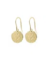 Ines De La Fressange Boucles Lutèce Motif Colombe Plaqué Or
