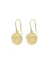 Ines De La Fressange Boucles Lutèce Motif Colombe Plaqué Or In Gold