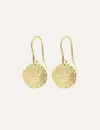 Ines De La Fressange Boucles Lutèce Motif Colombe Plaqué Or