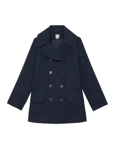 Ines De La Fressange Caban Séraphine Bleu Navy Léger In Blue