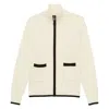 Ines De La Fressange Cardigan Atticus En Coton Écru