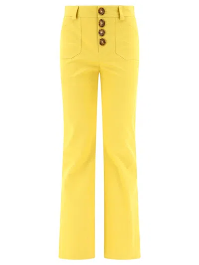 Ines De La Fressange Charlotte Trousers In Yellow