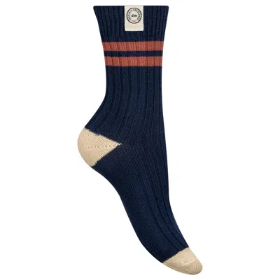 Ines De La Fressange Chaussettes Côtelées Dim X  In Blue