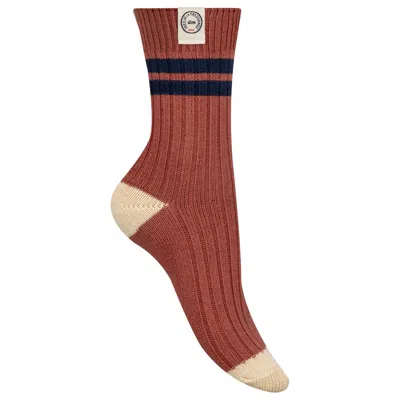 Ines De La Fressange Chaussettes Côtelées Dim X  In Brown