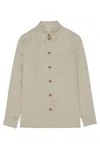 Ines De La Fressange Chemise Cassia En Lin Et Viscose  Dorée