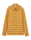 Ines De La Fressange Chemise Cassia Ocre À Carreaux
