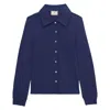 Ines De La Fressange Chemise Cathy En Coton Marine