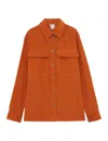 Ines De La Fressange Chemise Chandler Orange Velours