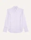 Ines De La Fressange Chemise Lucina En Coton Rose Pâle In Multi