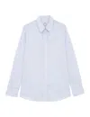Ines De La Fressange Chemise Martin Bleu Ciel In White