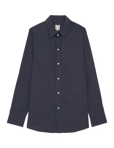 Ines De La Fressange Chemise Martin Bleu Navy In Blue