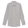 Ines De La Fressange Chemise Martin En Coton Bleue In Gray