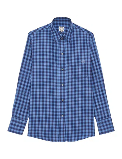 Ines De La Fressange Chemise Maureen À Carreaux Bleu