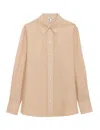 Ines De La Fressange Chemise Maureen Coton Rayée In Neutral