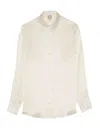 Ines De La Fressange Chemise Maureen Écrue En Soie In White