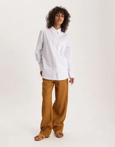 Ines De La Fressange Chemise Maureen En Coton In White