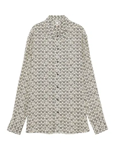 Ines De La Fressange Chemise Maureen Imprimé Feuille De Chêne