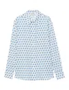 Ines De La Fressange Chemise Maureen Imprimée In Gray