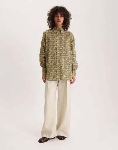 Ines De La Fressange Chemise Maureena En Coton In Multi