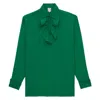 Ines De La Fressange Chemise Ortiz  Verte In Green