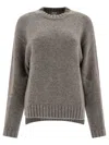 Ines De La Fressange Round-neck Sweater In Gray