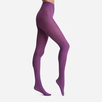 Ines De La Fressange Collant Opaque Dim X  In Purple