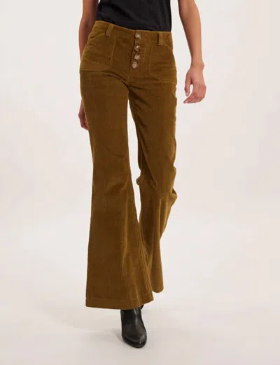 Ines De La Fressange Corduroy Charlotte Pants In Brown