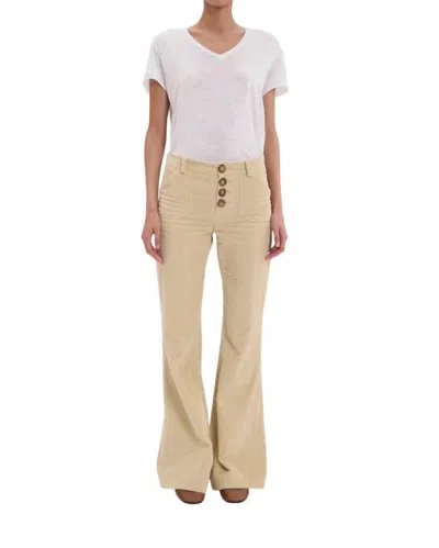 Ines De La Fressange Corduroy Charlotte Pants In Cream In White