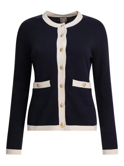 INES DE LA FRESSANGE CREW-NECK CARDIGAN
