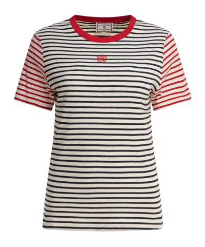 INES DE LA FRESSANGE INES DE LA FRESSANGE STRIPED SHORT SLEEVE TOP