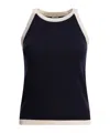 Ines De La Fressange Blue Silk Top In Blue
