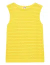 Ines De La Fressange Débardeur Clovis Crochet Jaune