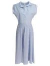 Ines De La Fressange Light Blue Cotton Dress In Blue