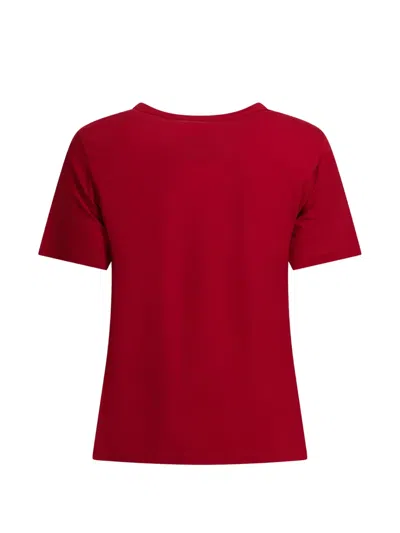 Ines De La Fressange Embroidered T-shirt In Red