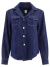 Ines De La Fressange Chemise Evana Bleu Denim In Blue