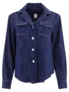 Ines De La Fressange Chemise Evana Bleu Denim In Blue