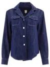 Ines De La Fressange Chemise Evana Bleu Denim In Blue