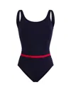 Ines De La Fressange Fashion, Maillot De Bain Une Pièce Femme Uni Bleu, Ines X Vilebrequin