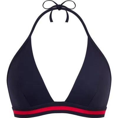 Ines De La Fressange Flèche, Haut De Maillot De Bain Femme Uni Bleu, Ines X Vilebrequin